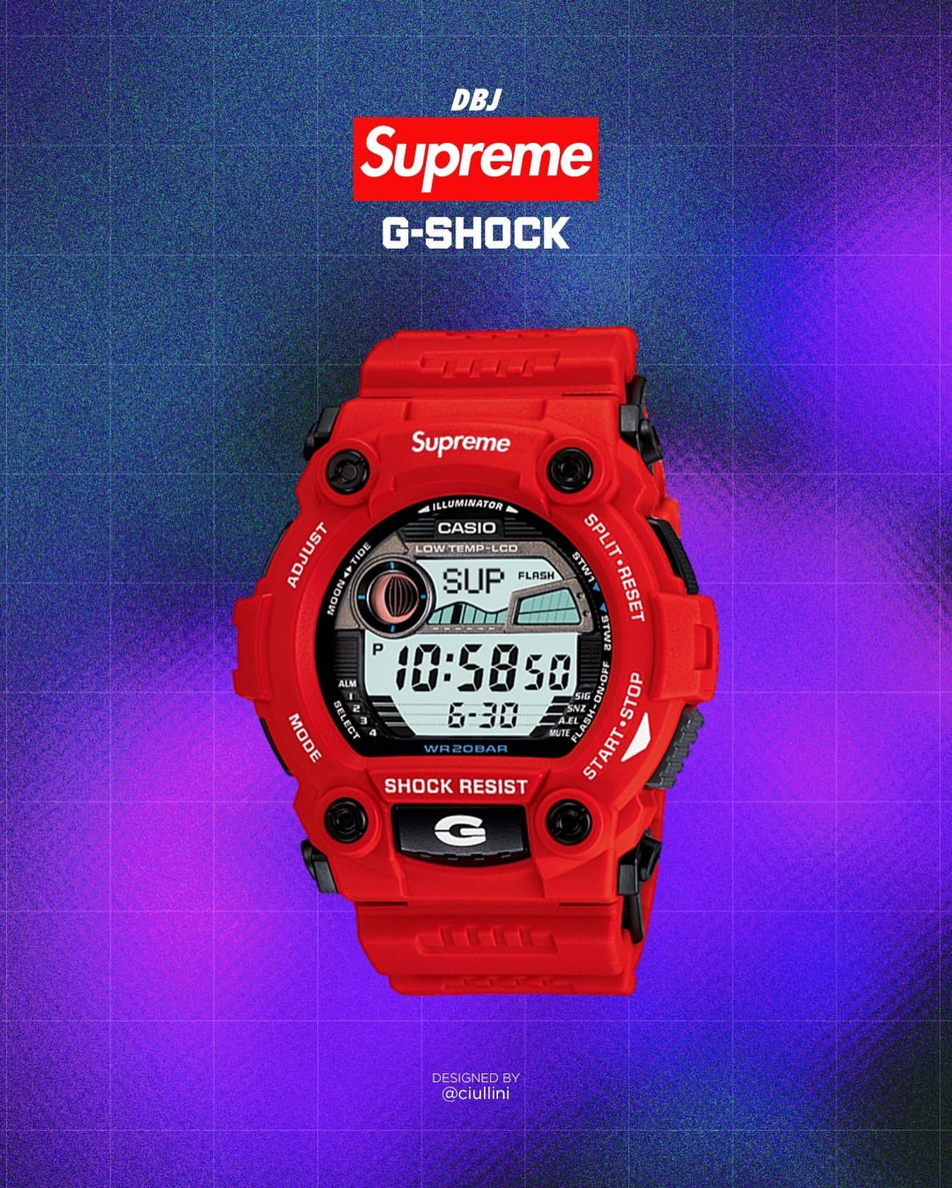 新品 シュプリーム ノースフェイス G-SHOCK イエロー Gショック fkip