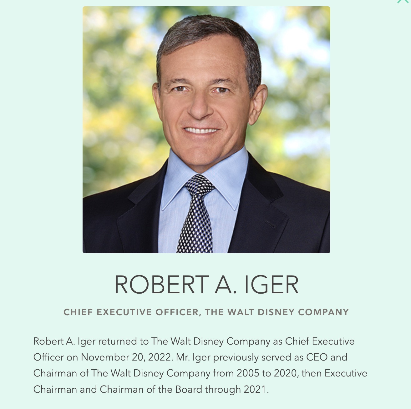 Scott Gustin on Twitter: "The Walt Disney Company leadership page has
