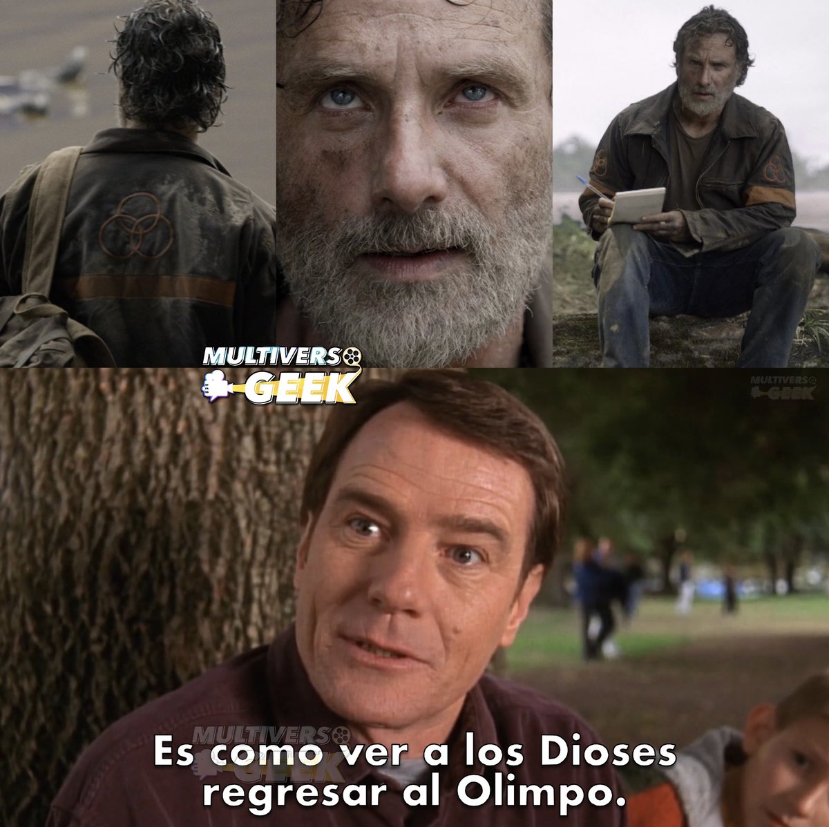Multiverso_GK's tweet photo. ¡PAREN ABSOLUTAMENTE TODO! #TheWalkingDead ha llegado a su fin y… ¡Rick volvió! 🤯🤯 https://t.co/QYM2sqgHpN