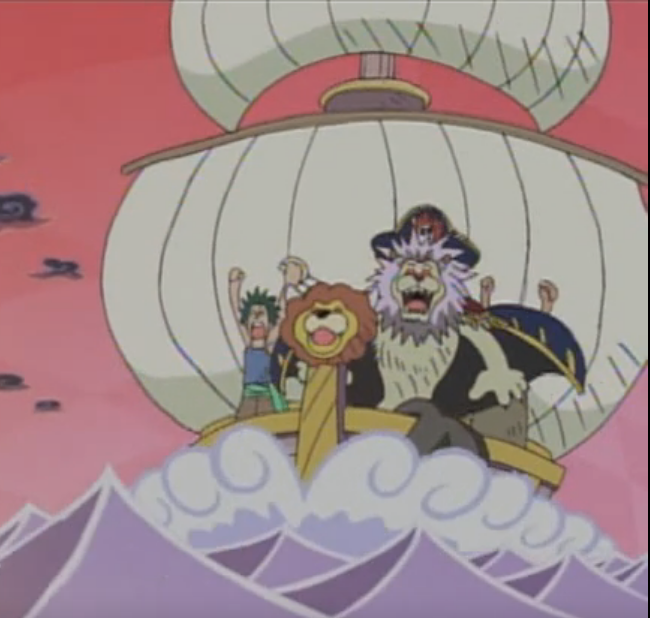 soychard's tweet photo. 🦁 El capitán Ritchie en su infinita sabiduría y poderes de clarividencia, presagio Punk Hazard en uno de sus sueños, esa isla de fuego custodiada por un dragón, el cual seria tomada su cabeza por la espada de su adversario 🤯 

#ONEPIECE #anime https://t.co/1pbEd6p554