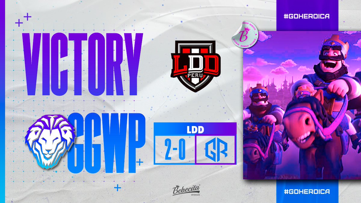 #CR | 💥RESULTADO💥

Sumamos los primeros puntos en la LDD, tras un gran debut de los chicos🦁

🏆: <a href="/LDD_PERU/">LDD 🇵🇪</a>
⚔️: @GR_EsportsGG

🦁 | <a href="/Burpy0103/">Burpy</a>
🦁 | @JoseWolF105
🦁 | <a href="/S05Sebas/">SebasC.S❣</a>
🦁 | <a href="/LordSebastianCR/">Seb</a> 🥵
🦁 | <a href="/Mado_CR2/">Mado ☄️</a>

👸 | <a href="/THBebecita/">𝚃𝙷❤️𝙱𝚎𝚋𝚎𝚌𝚒𝚝𝚊</a>
👤 | <a href="/IamQuirozM/">Kevin Andres Quiroz</a>
📊 | @DamianGG_

#GoHeroica