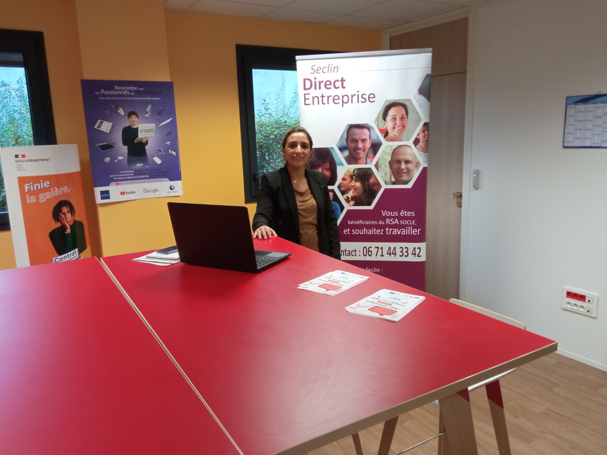 1ere journée de notre semaine #reussirsansattendre au pôle emploi de <a href="/CommunedeSeclin/">Commune de Seclin</a> . Partenaires, employeurs sont au rdv