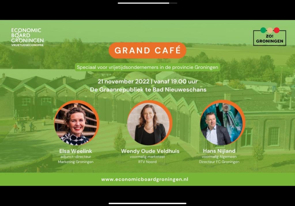 Vanavond een event voor vrijetijdsondernemers, waar ik als spreker ben uitgenodigd.Georganiseerd door ZO Groningen en Economic Board Groningen. ⁦<a href="/economicboard/">The Economic Board Regio Arnhem Nijmegen</a>⁩