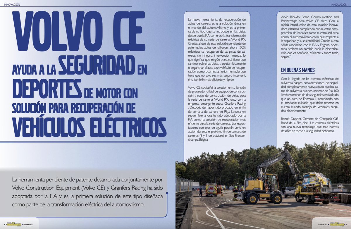 ¡<a href="/VolvoCEGlobal/">Volvo CE</a> y una aventura con sus equipos a todo velocidad! 

bit.ly/MK107

#RevistaMakinariaPesada
#MakinariaPesada