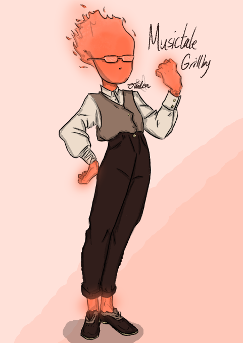 ObviouslyJaiden's tweet photo. Grillbz is one of my favorite characters I had to make a MT version of him #grillby #musictale #undertale #undertaleau https://t.co/5r1dOO22Vc