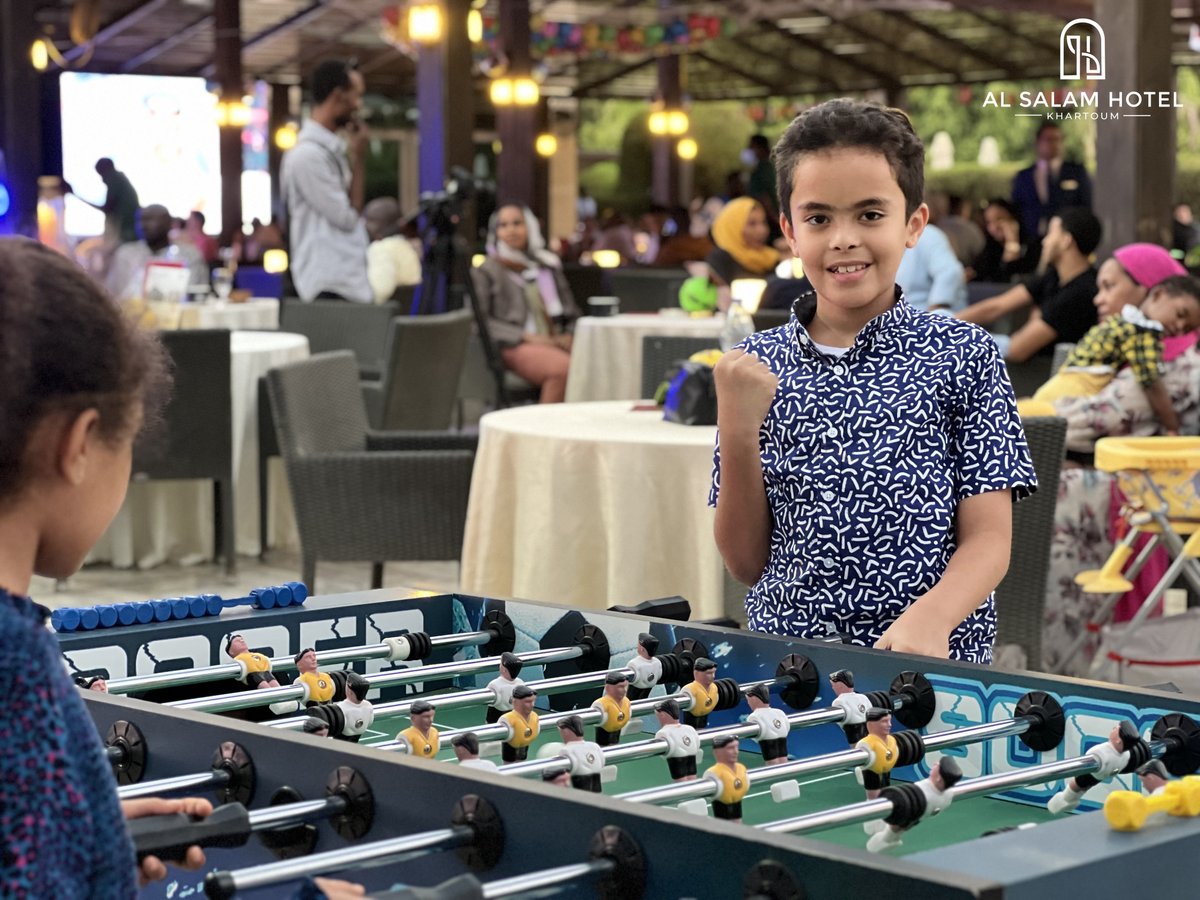 In an enjoyable and wonderful atmosphere, that makes you feel that you are in one of the stadiums in Doha, following the activities of the Qatar World Cup, this is what you will find at Al Salam Hotel Khartoum! 
#WorldCup2022 #Qatar2022