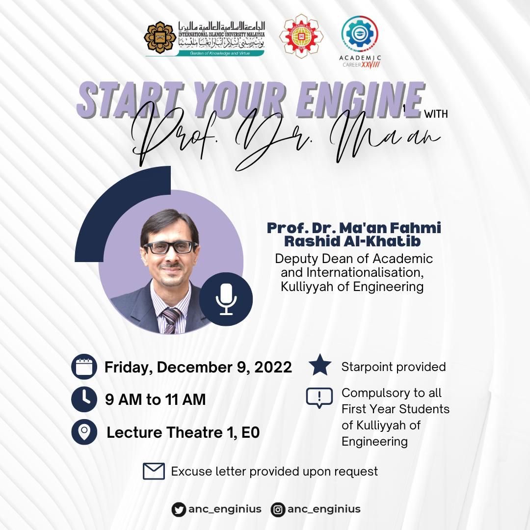 anc_enginius's tweet photo. [ START YOUR ENGINE WITH PROF. DR. MA’AN ] https://t.co/cDXLuxtDwa