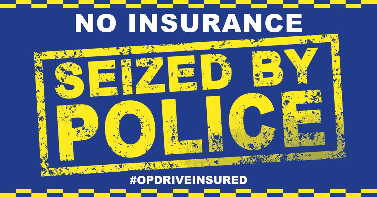 #OpDriveInsured is live! Police forces are taking part in a national week of action to tackle uninsured driving and make roads safer. If you’re not driving insured, the consequences could be crushing! Find out more at mib.org.uk/op-drive-insur…🚗🚓