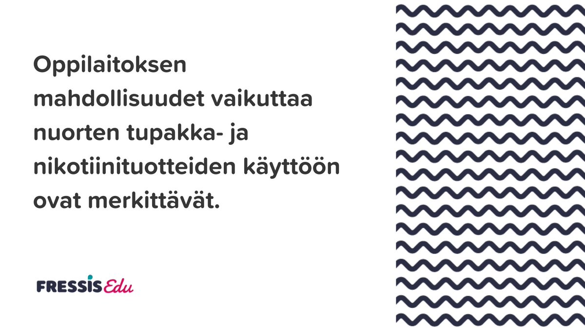 fressisedu's tweet photo. #Nikotiiniton oppilaitosympäristö tukee opiskeluhyvinvointia. #Nikotiinitonamis tarjoaa konkreettisia keinoja myös #opiskelija´n nikotiinittomuuden tukemiseen. Olemme mukana @sakurynet Hyvinvointitorilla Ammatillisen koulutuksen opiskeluhyvinvoinnin kehittämispäivillä 29.11. https://t.co/IKqzjcsYJk