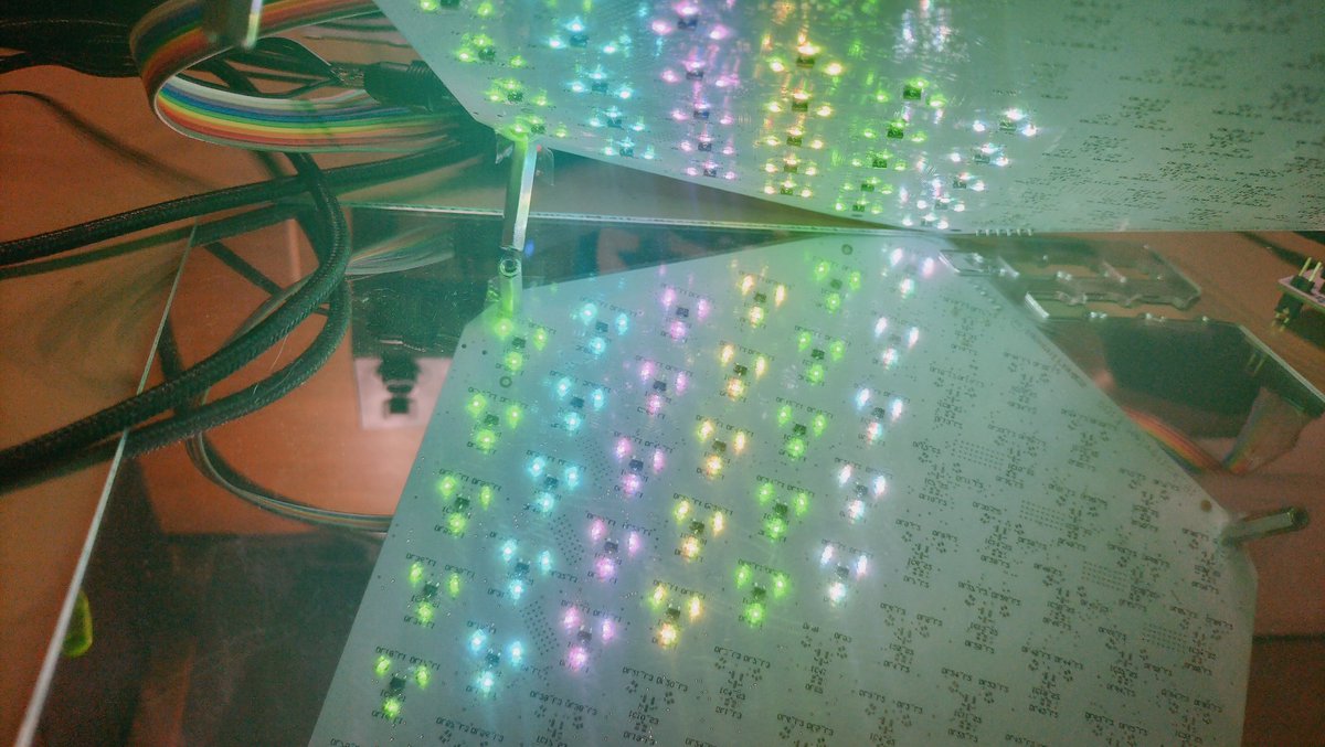 HexenTronics's tweet photo. We have the first lights in the electronic boardgame! https://t.co/rNUogiqOw0
