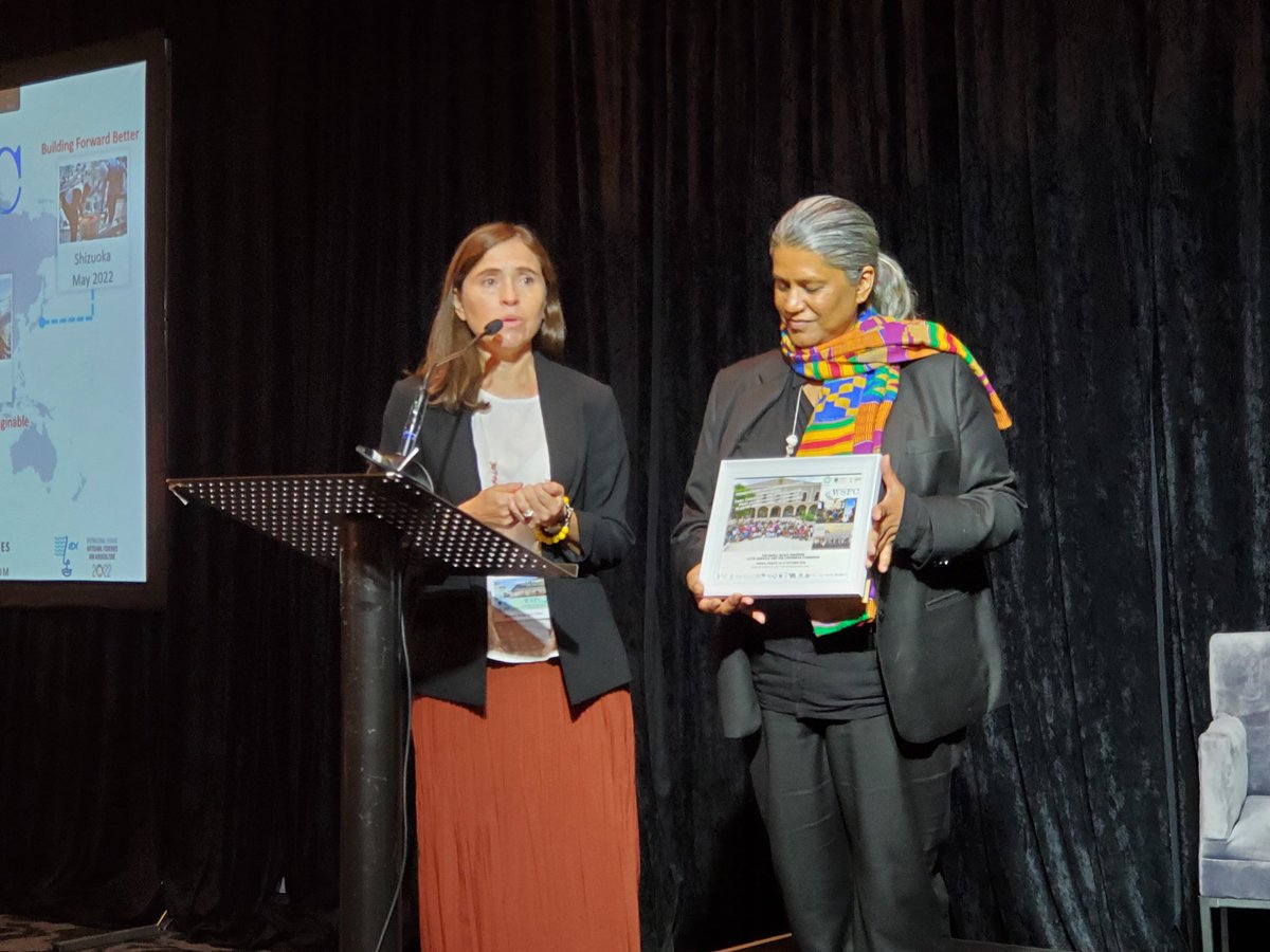 TBTI_Japan's tweet photo. From #4WSFC #LatinAmerica &amp; the #Caribbean to 4WSFC #Africa! Presented by
Dr. Milena Arias Schreiber and Prof. Moenieba Isaacs.
#Opening Day2 #LeadingByExamples
#IYAFA2022  @FAOfish
#WorldFisheriesDay2022 
@TBTInetwork #世界小規模漁業会議 #アフリカ #世界漁業デー https://t.co/z0uZPwBI79