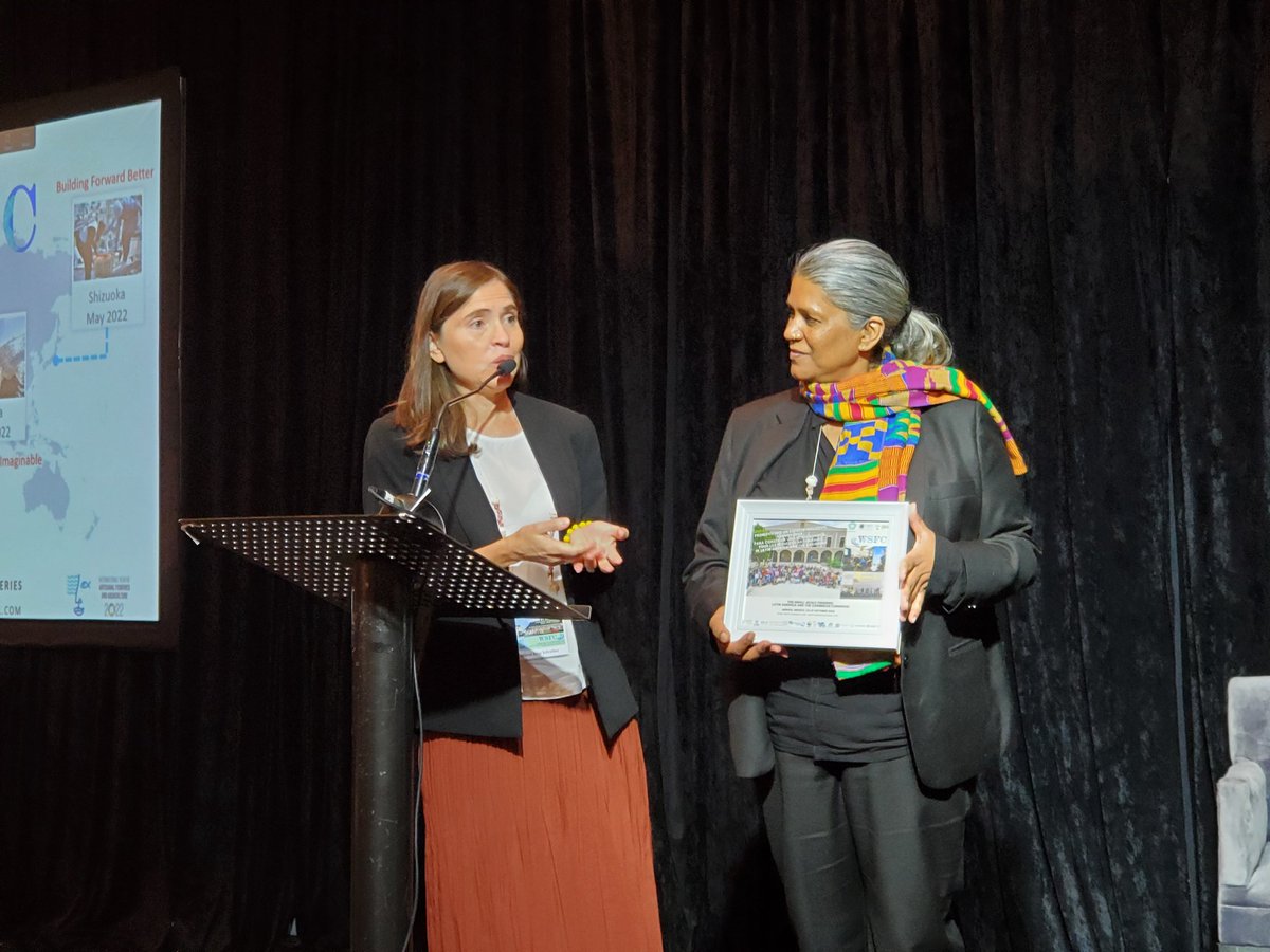 TBTI_Japan's tweet photo. From #4WSFC #LatinAmerica &amp; the #Caribbean to 4WSFC #Africa! Presented by
Dr. Milena Arias Schreiber and Prof. Moenieba Isaacs.
#Opening Day2 #LeadingByExamples
#IYAFA2022  @FAOfish
#WorldFisheriesDay2022 
@TBTInetwork #世界小規模漁業会議 #アフリカ #世界漁業デー https://t.co/z0uZPwBI79