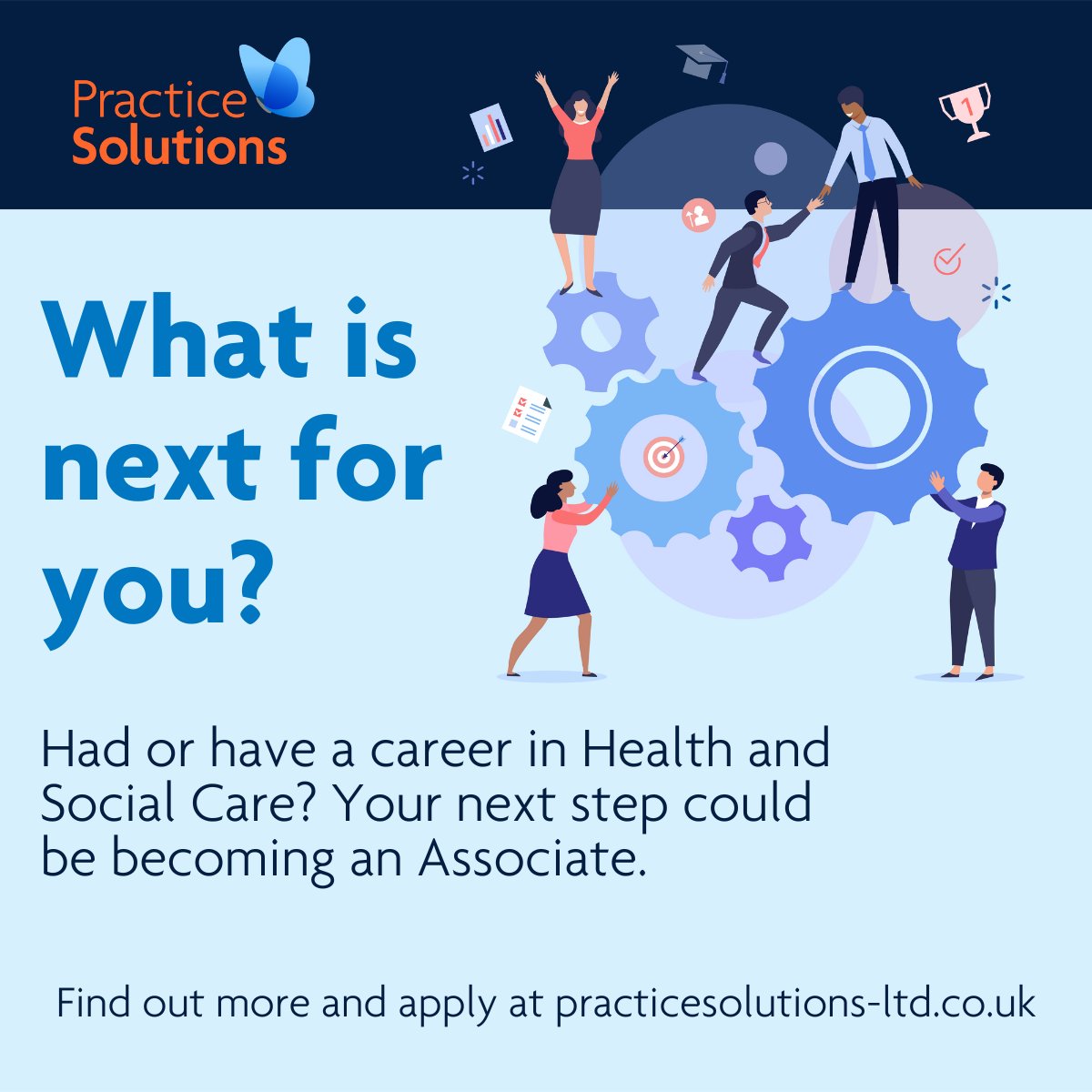 Pracsolutions's tweet image. 💡 Unlock the opportunity to choose your workload by becoming an Associate with us. If you have experience in Health &amp;amp; Social Care, apply here: ow.ly/OMFr50Lt7ws Deadline: 25 Nov  #healthandsocialcare #PSLassociates