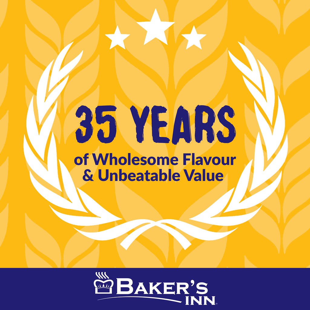 SimbisaBrands's tweet photo. Here is to 35 years of GOODNESS and FRESHNESS!

Happy 35th birthday to  @Bakers Inn Retail Stores

#Strengthen #Empower #SimbisaBrands #StrengthenAndEmpower #BakersInn #Anniversary https://t.co/H3byRUX6Nb