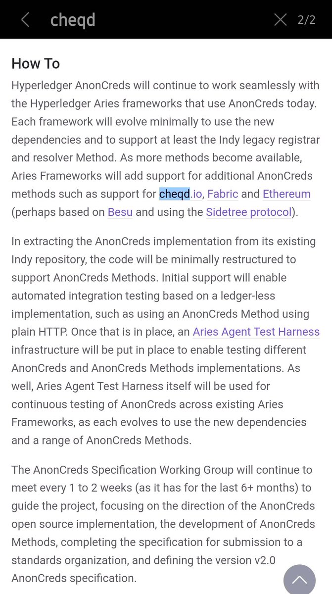 ' ..AnonCreds has joined the Hyperledger ecosystem with over 25 sponsors.. '

Have a peer inside.

Ledger agnostic anoncreds.

$cheq #did #ssi #vc #zkp