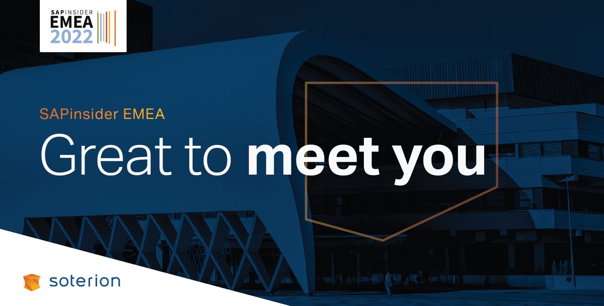 #SAPinsiderEMEA2022 - Thank you to all who visited us at the @SAPinsider EMEA 2022 Conference. It was great to meet you and network with fellow GRC and SAP Security practitioners. Until next time!  
 
#SAP #GRC #Soterion #SAPSecurity #GRCforSAP #EMEA2022 #SAPinsider