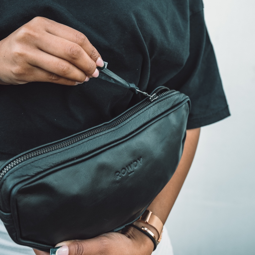 ROWDY’s range of genuine leather bags and accessories combine clean silhouettes with leather which shows its age beautifully with wear. 

They use only premium grade, free-range and full-grain aniline and nubuck leather cowhide sourced from our specialist tannery in Namibia.