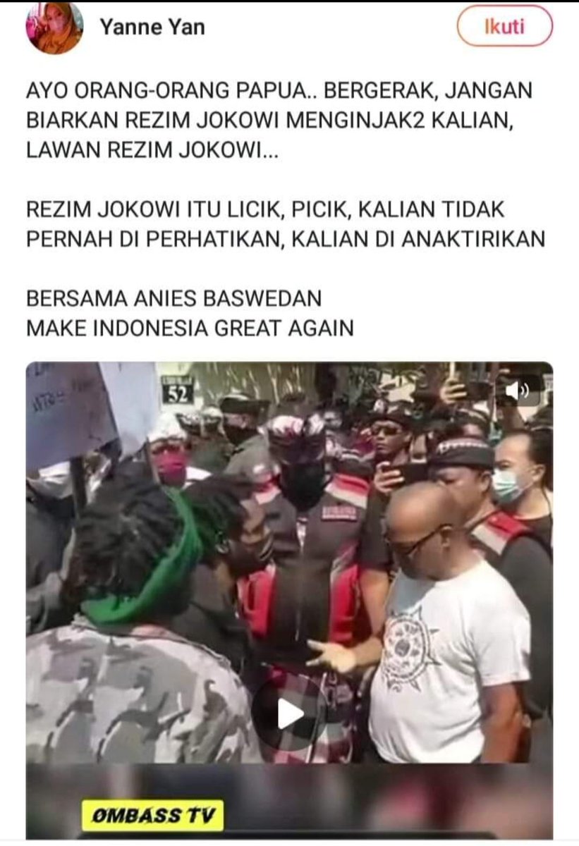 Kualitas pendukung ANIES
Bahasanya NORAK dan PROVOKATIF

beda jauh dengan pendukung GANJAR cara membuat Narasi..