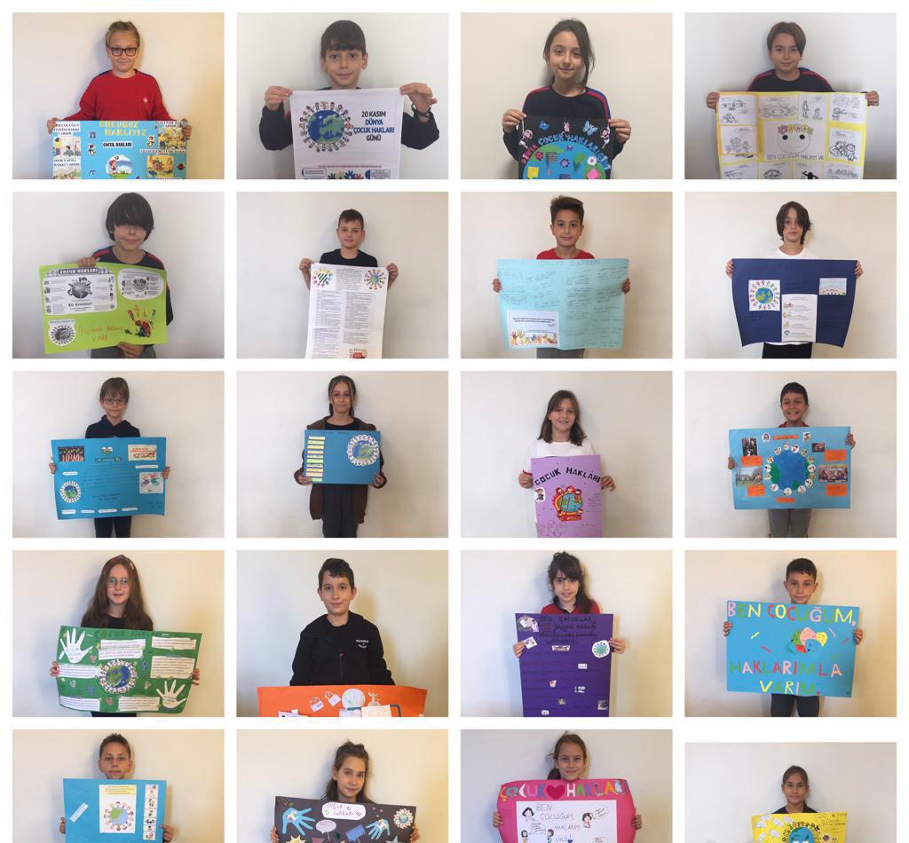5.sınıf öğrencilerimiz 20 Kasım Dünya Çocuk Hakları Günü ile ilgili kendi afişlerini tasarladılar.
#dünyacocukhakları