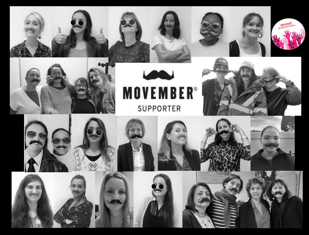 Les femmes de la communauté de @Dalkia région Méditerranée, MED&amp;ELLES, se parent de leurs plus belles moustaches pour le <a href="/MovemberFRA/">Movember France</a>, mois de sensibilisation contre les cancers de la prostate, des testicules et de prévention concernant la santé mentale chez les hommes. #Movember