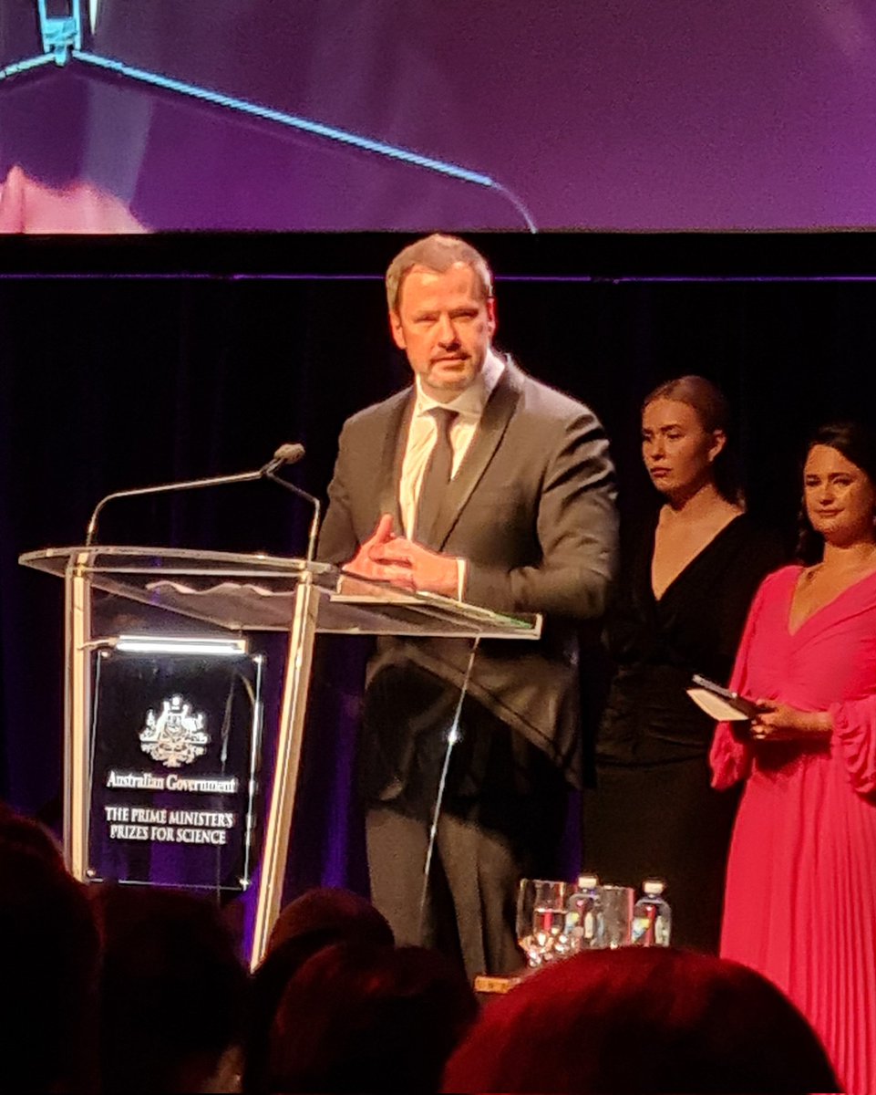 tanyamonro's tweet photo. Thanks also to Minister Husic for your enthusiastic support for Australian scientists. #pmscienceprizes https://t.co/TgeTOzI8Mu