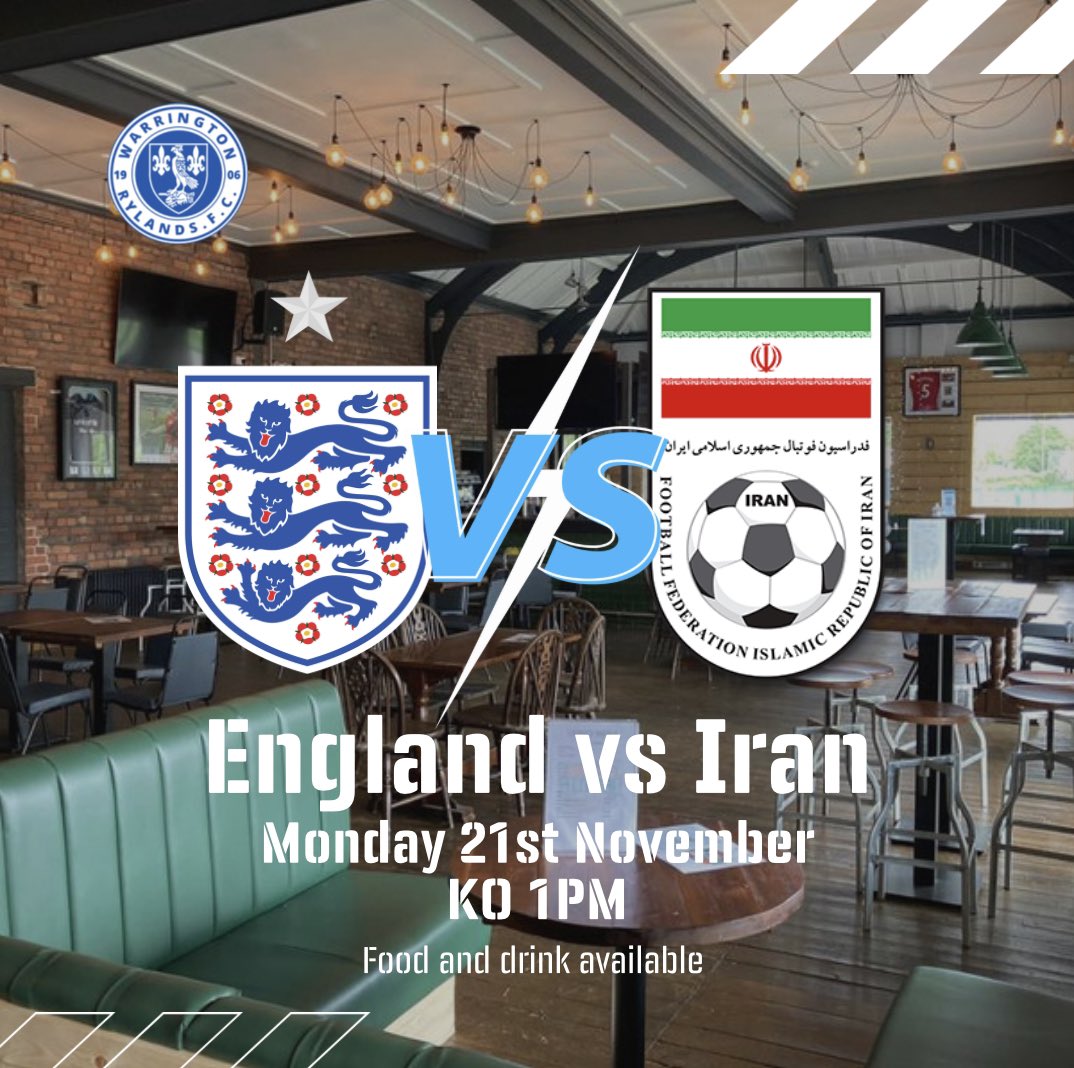 Where are you watching the game today?!?! With plenty of large screens, great WI-FI, and a pizza for £12, why not have a working lunch at Warrington Rylands FC 1906 Bar whilst cheering on the 3 Lions! #worldcup #england