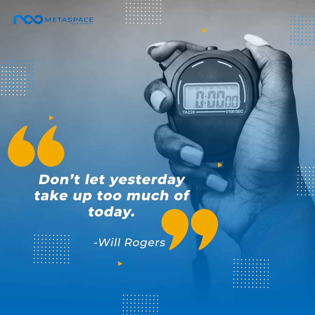 Metaspacepeople's tweet photo. Let today be a new beginning and be the best that you can, and you'll get to where you want to be.

#MondayMotivation #mondaythoughts 
#metaspacedigital https://t.co/7bSw233E1d