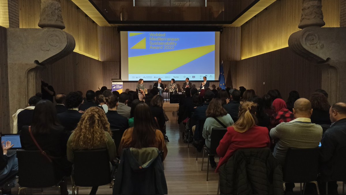Full room for the #WeMedAward ceremony, starting now in Sant Pau Recinte Modernista, Barcelona!
Discover the winners of the 2022 edition! 🏆
If you could not attend the in-person event, follow it online: bit.ly/3GDlDCp
