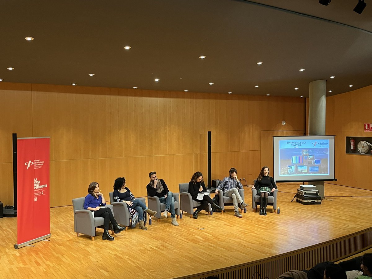 A la demarcació de #Lleida avui celebrem el #DiaMundialDeLaTelevisió a la  Sala 2 de l’auditori Enric Granados amb un grup de periodistes que expliquen quina és la realitat actual de la TV