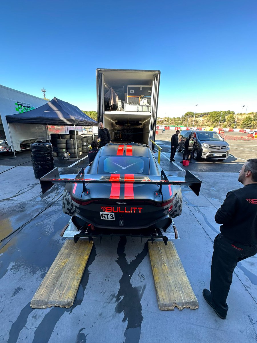 Bullitt_Racing's tweet image. We’re delighted to be back in Barcelona testing the Vantage. Sunny skies and a great race track await.

#AstonMartin | #AMR | #BR2023