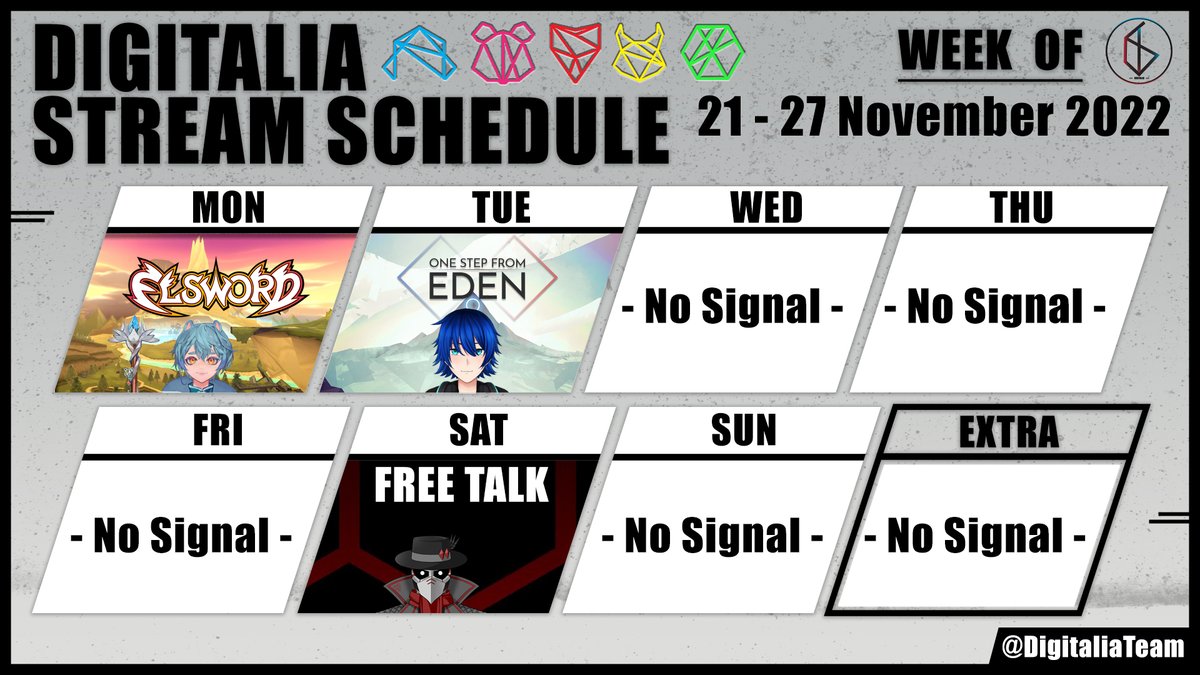 ตารางไลฟ์ประจำสัปดาห์ของสมาชิก Digitalia
ประจำวันที่ 21 - 27 พฤศจิกายน 2565

ติดตามชมเหล่าสมาชิกกันด้วยนะ

หมายเหตุ : นี่เป็นประกาศคร่าวๆ รายอาทิตย์ อาจมีการเปลี่ยนแปลงได้ โปรดติดตามประกาศทางการจากสมาชิกโดยตรง

#DigitaliaTeam