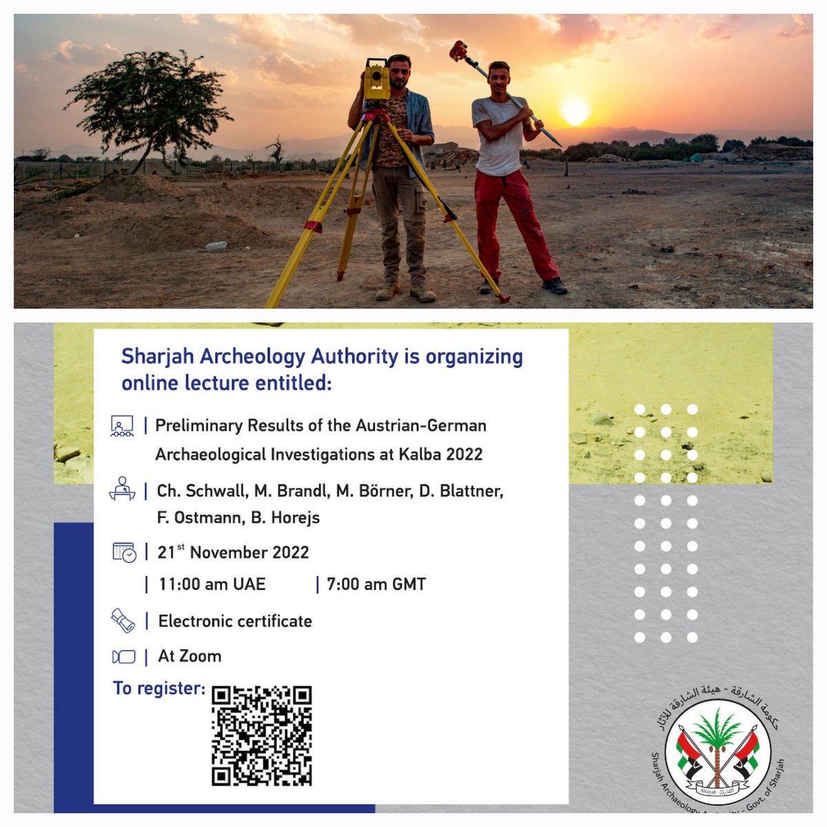 BarbaraHorejs's tweet photo. This morning Ch. Schwall et al present the brand new results of our #Kalba excavations online  @ShjArchaeology at 8am CET! 
https://t.co/Jap7gVOybm @oeai_oeaw https://t.co/gXv5tfHISp