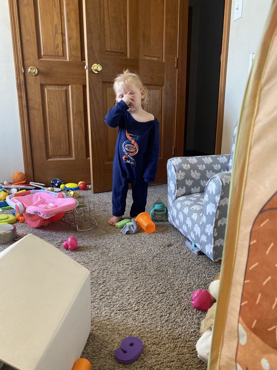 JessicaSchulte2's tweet photo. I think Everly was experiencing the Sunday scaries today https://t.co/V2M6f9FGYL