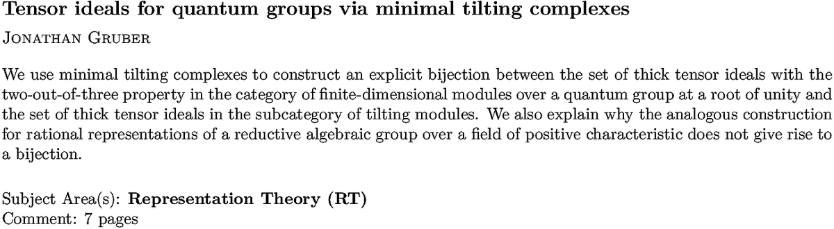 arxiv.org/abs/2211.10037…
J Gruber
Tensor ideals for quantum groups via minimal tilting complexes