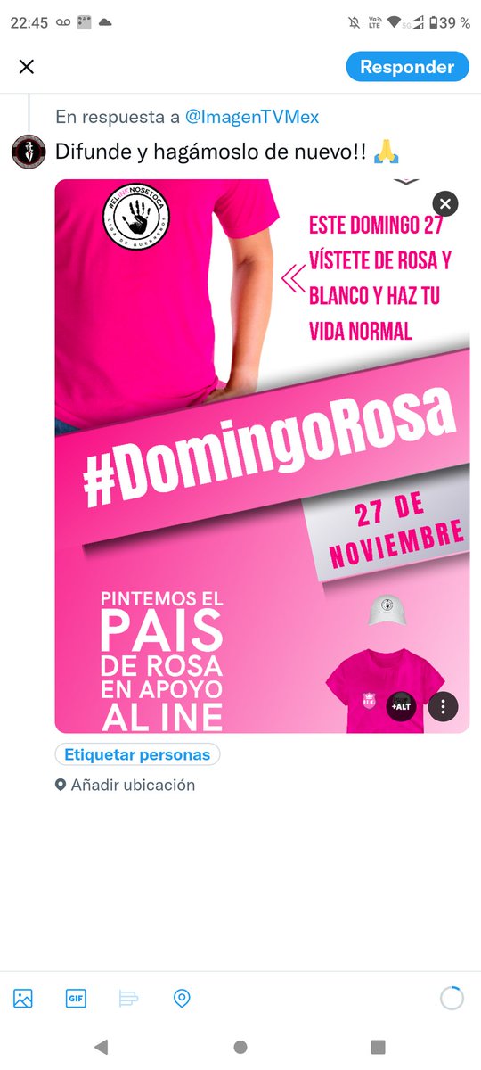 ElBaronNews_'s tweet photo. @SocCivilMx #DomingoRosa
#LDGpresente  hagámoslo de nuevo! https://t.co/qV7bXfp8Us