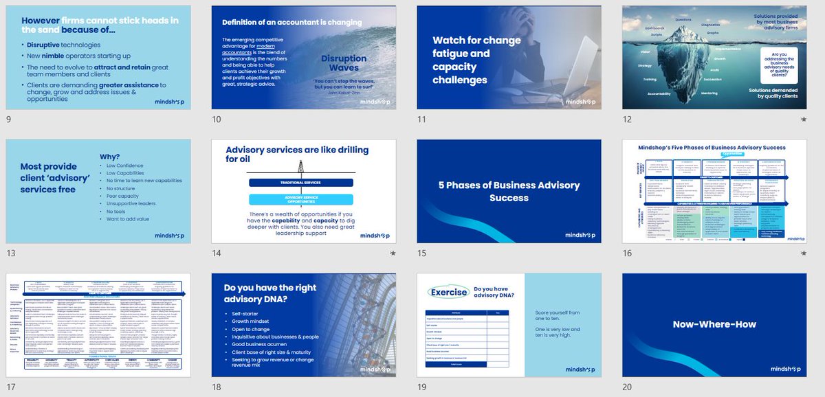 Major evolution to Mindshop learning technology, great new courses &amp; updated workshops released today. Business advisors, teams &amp; clients fast track building critical capabilities for success. #themindshopway #businessadvisors #onlinetraining #accounting loom.ly/ah6UOfI