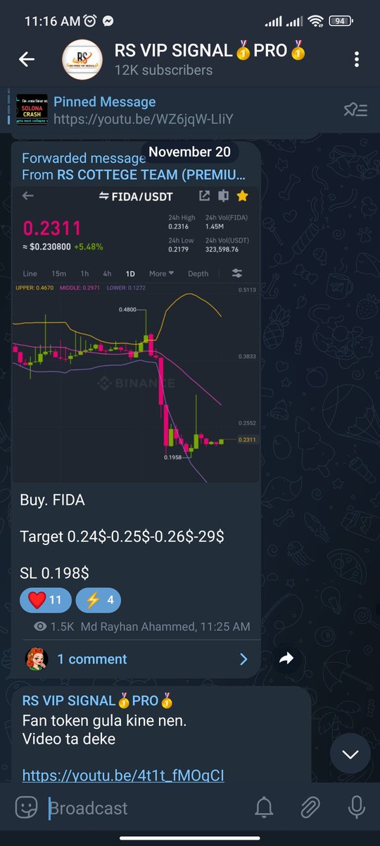 Crypto_Father68's tweet photo. FIDA signal, 18 hours around 650% profit 🔥🔥🔥🔥✅✅🚀🚀🚀

Rs happy trading 
https://t.co/EFXxV0xzLD https://t.co/EwkqeeOfwk