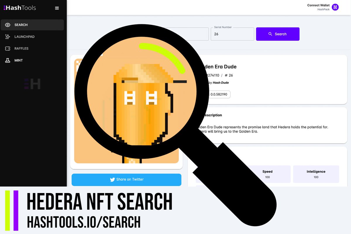 🔎Search #HederaNFTs on HashTools Search OR Login to view all your owned #NFTs

➡️  hashtools.io/search

#HederaNFTs #HbarNFTs #HashDudes $hbar