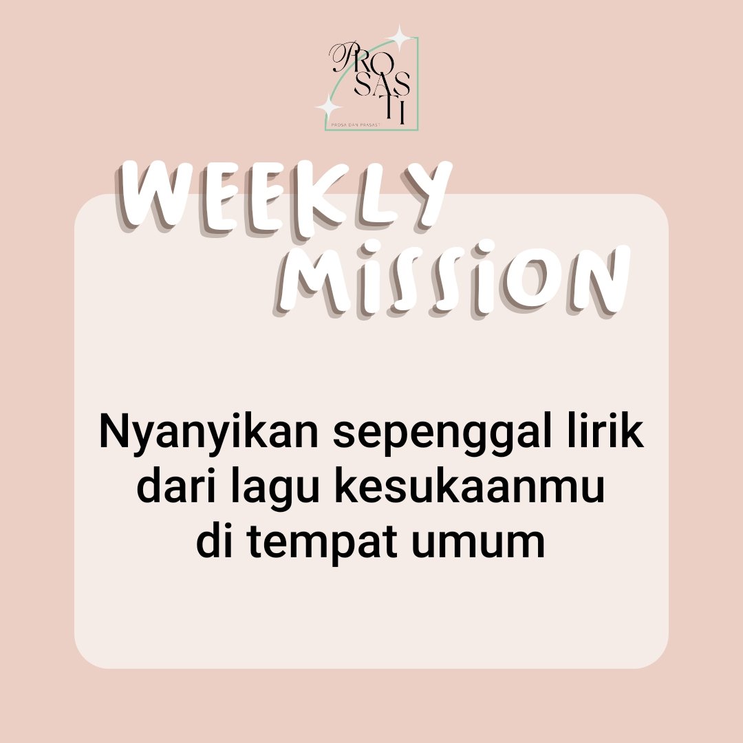 iPROSASTI's tweet photo. * WEEKLY MISSION: 21/11 - 26/11 https://t.co/hye4FTIZmJ