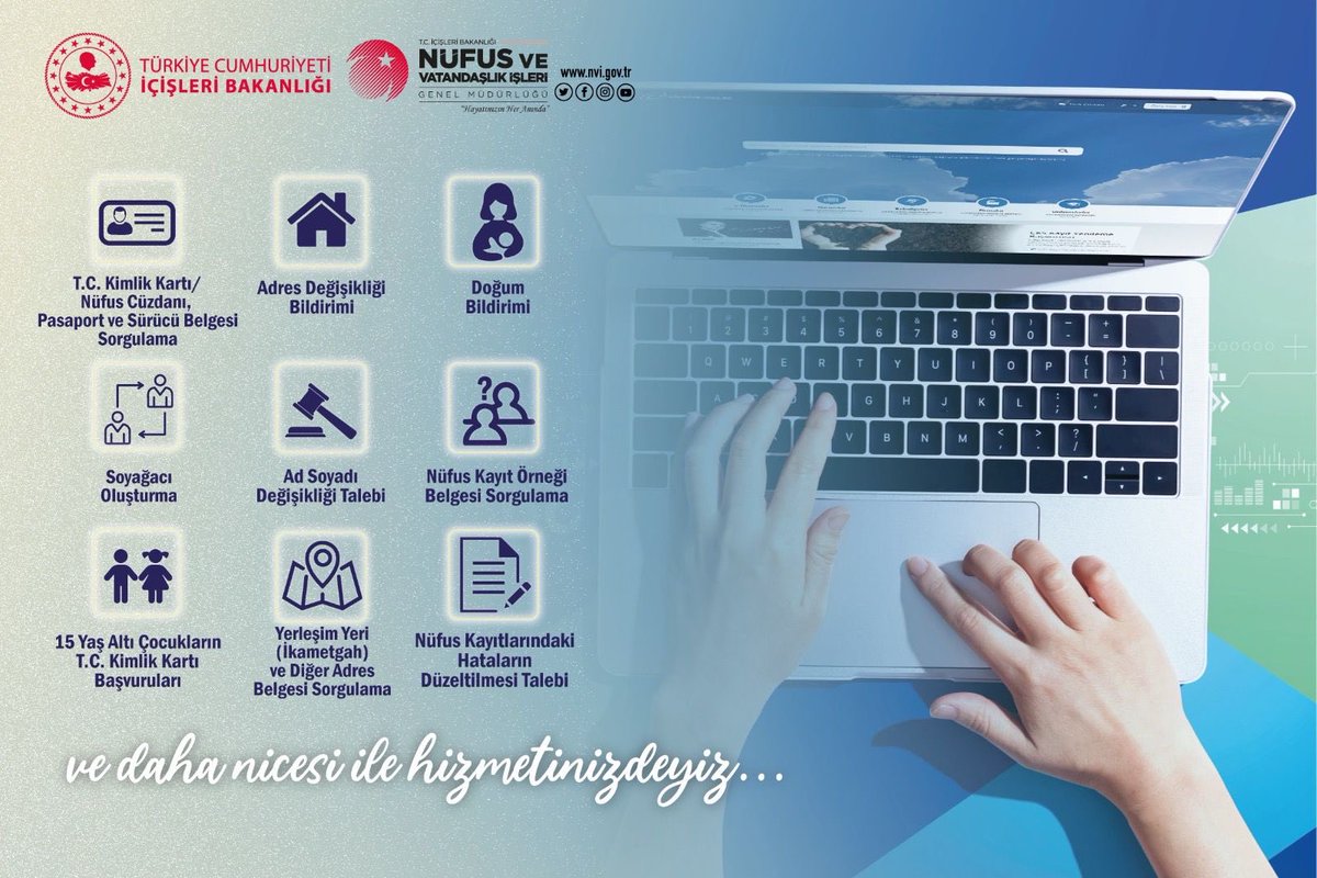 🖥️ Nüfus müdürlüklerimize gelmeden hızlı, kolay ve güvenli olarak gerçekleştirebileceğiniz 4️⃣4️⃣ hizmetimiz e-Devlet’te❗️

👉 turkiye.gov.tr/nufus-ve-vatan…

<a href="/ekapi/">e-Devlet Kapısı</a> 
#HayatınızınHerAnında