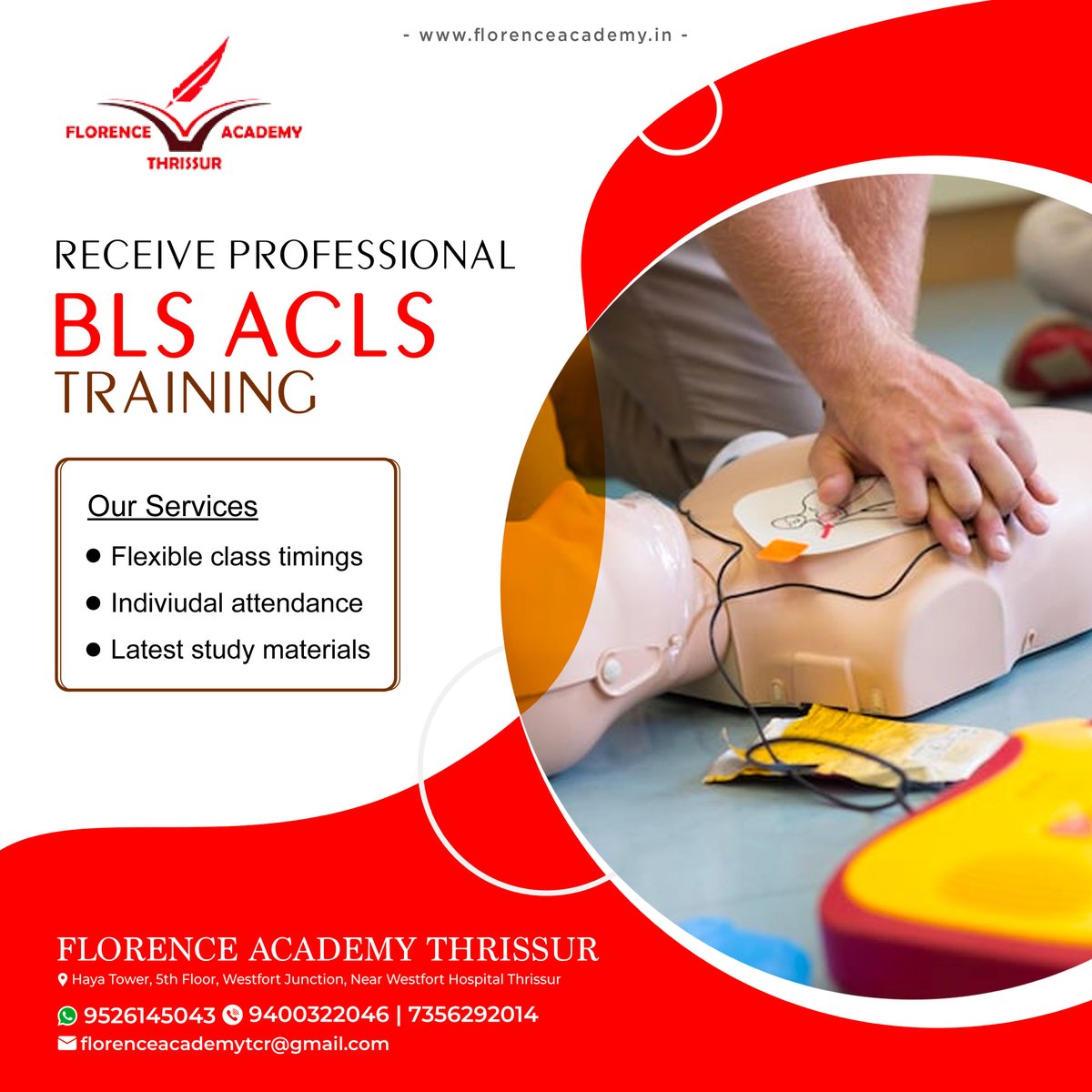 AcademyNursing's tweet photo. Receive expert BLS ACLS training from Florence Academy under the supervision of our professionals.
#BLS #course #thrissur #blsacls #florence #academic #florenceacademy #florenceacademythrissur #trainingcourse https://t.co/wSYc2iP99T