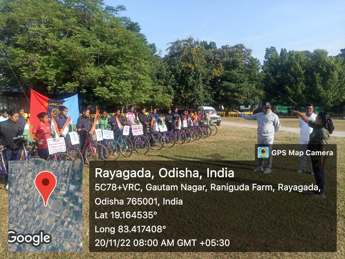 RayagadaNcc's tweet photo. 2(0) Girls Bn Ncc Rayagada, under women's college Rayagada is  conducted cycle rally program..... supervision by Col V.S Srinivas....SM Santunu Kumar Jena...ANO  Capt Reeta Rani Mishra ...
@GovernorOdisha 
@kalinga_sagar 
@Sriniva78045045 
@PMOIndia 
@DHE_Odisha https://t.co/cwrwRSwciS