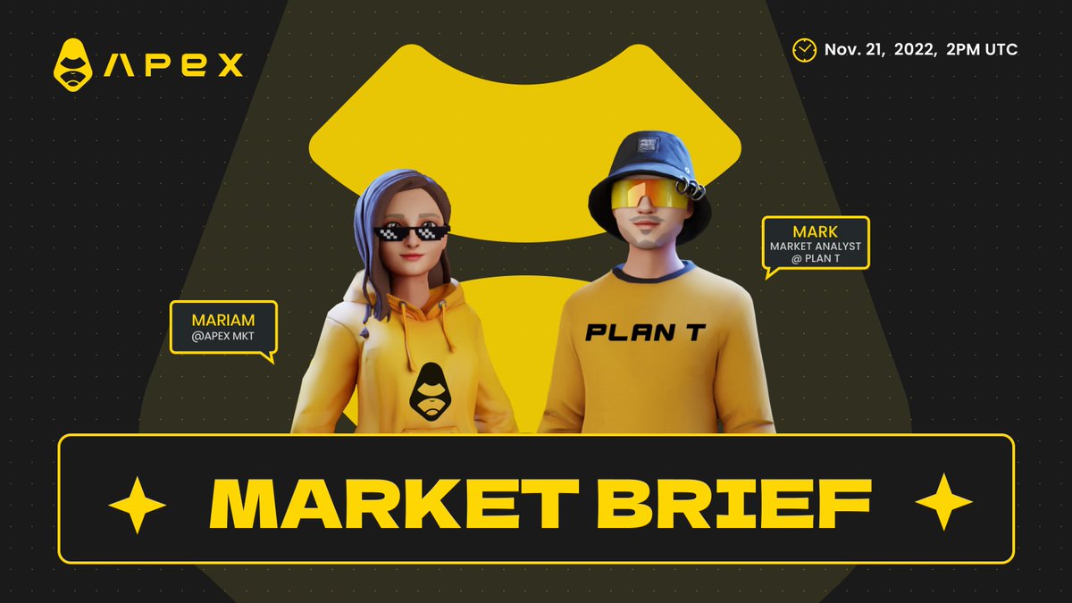 OfficialApeXdex's tweet photo. ⚡#ApeXers join us today for our weekly Market Brief hosted by @_Mariam888 & @0x_PlanT.
💡Don't miss out on the latest market insights and news.
Mark your calendars ➡️ Nov. 21, 2022, 2PM UTC
📍RSVP here: https://t.co/ZxwXaaFDA7
#apexcalling #DEX https://t.co/5Nw52z1dw7