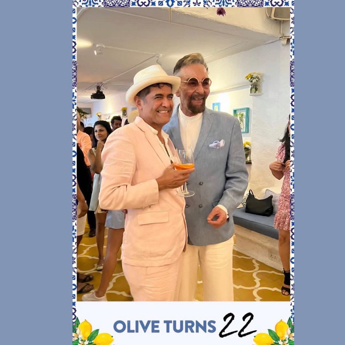 iKabirBedi's tweet image. Celebrating 22 years of OLIVE’s success with my friend AD Singh, whose pioneering restaurant now has 7 branches across  India. @adsingholive and @sabinaadsingh - you are both restaurant rockstars. May the force be with you. 🥂🥂🥂
#mumbai #ADSingh #OliveMumbai #Olive #restaurants