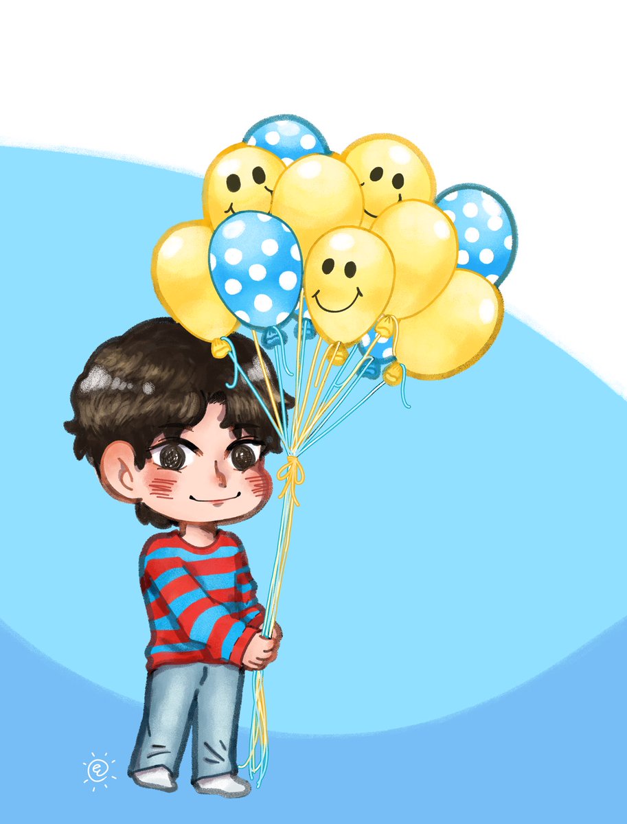 ยูกม๋ากับยูกโป่ง 🐶🎈#pieceofSunday  #YUNHO #ATEEZ #ATEEZFANART