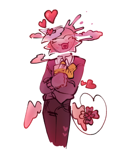 // So so sorry we haven't been active! I promise you all we'll still continue the Nowhere Lounge..!!! 

Here's a little design doodle I whipped up for Shamrock since I've been behind on anontwt :,] - S