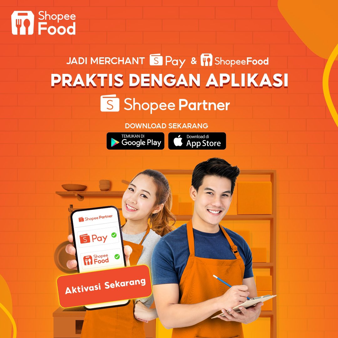 shopeefood_id's tweet image. Nah buat kamu yang punya bisnis kuliner, cusss daftarin resto kamu jadi #ShopeePartner~ Dijamin praktis dan banyak untungnya deh😛