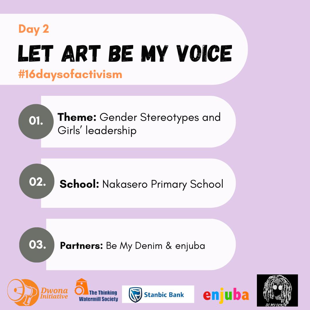 DwonaInitiative's tweet photo. Today we are talking Gender stereotypes and Girl leadership. 🌍🧡
Location pin 📍 Nakasero Primary School
#LetArtBeMyVoice
#16DaysOfActivism #16daysUg @enjuba1 @BeMyDenim @RaisingTeensUg1 @stanbicug @ondoga @misszaza_zaza https://t.co/zdYkT5PyKB