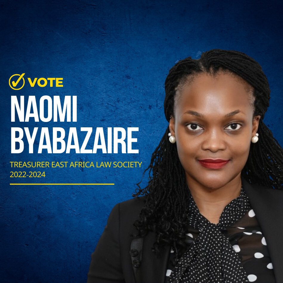kibeTweets's tweet photo. @lawsocietykenya @ug_lawsociety @TanganyikaLaw please, let’s Vote for Naomi Byabazaire in the upcoming @ealawsociety election. Thank you 🙏🏾 cc; @GonzaSsekandi @EddieKaliba  @PhillKasule @KBLawyersUg @delcoadvocates @ProfOjiendaTom @ahmednasirlaw https://t.co/dfWYUwoj5S