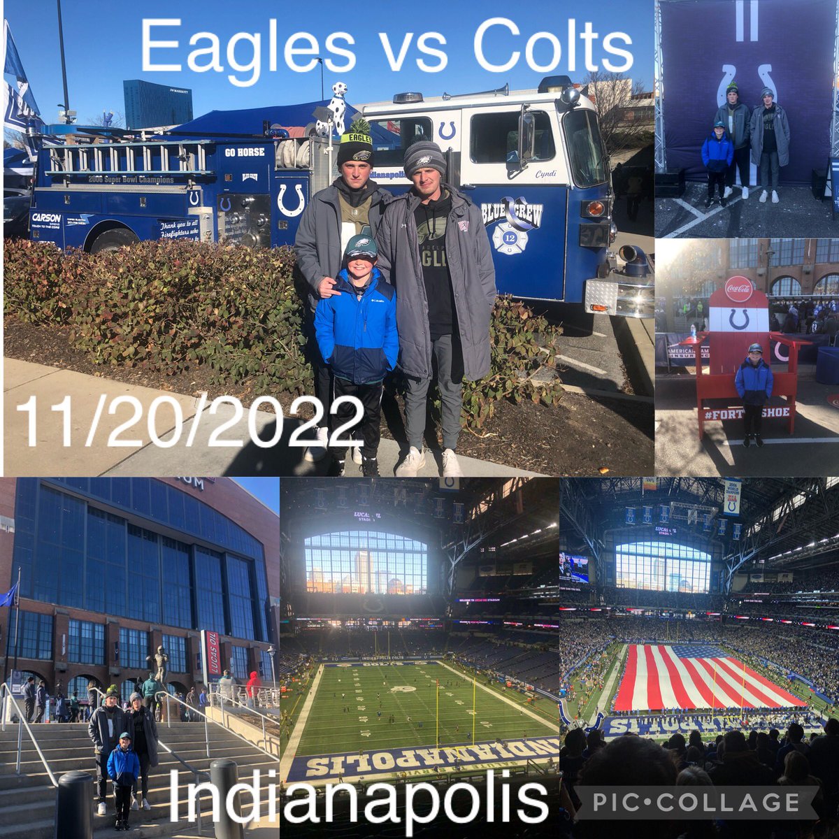 andrewru's tweet photo. Great weekend in Indianapolis watching the Eagles beat the Colts! @Eagles #FlyEaglesFly https://t.co/2z6AwO7WEt